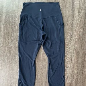 Navy Lululemon Align High-Rise Legging with Pockets 25”